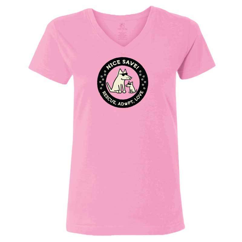 Nice Save! - Ladies T-Shirt V-Neck