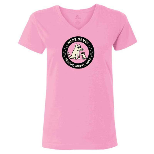 Nice Save! - Ladies T-Shirt V-Neck
