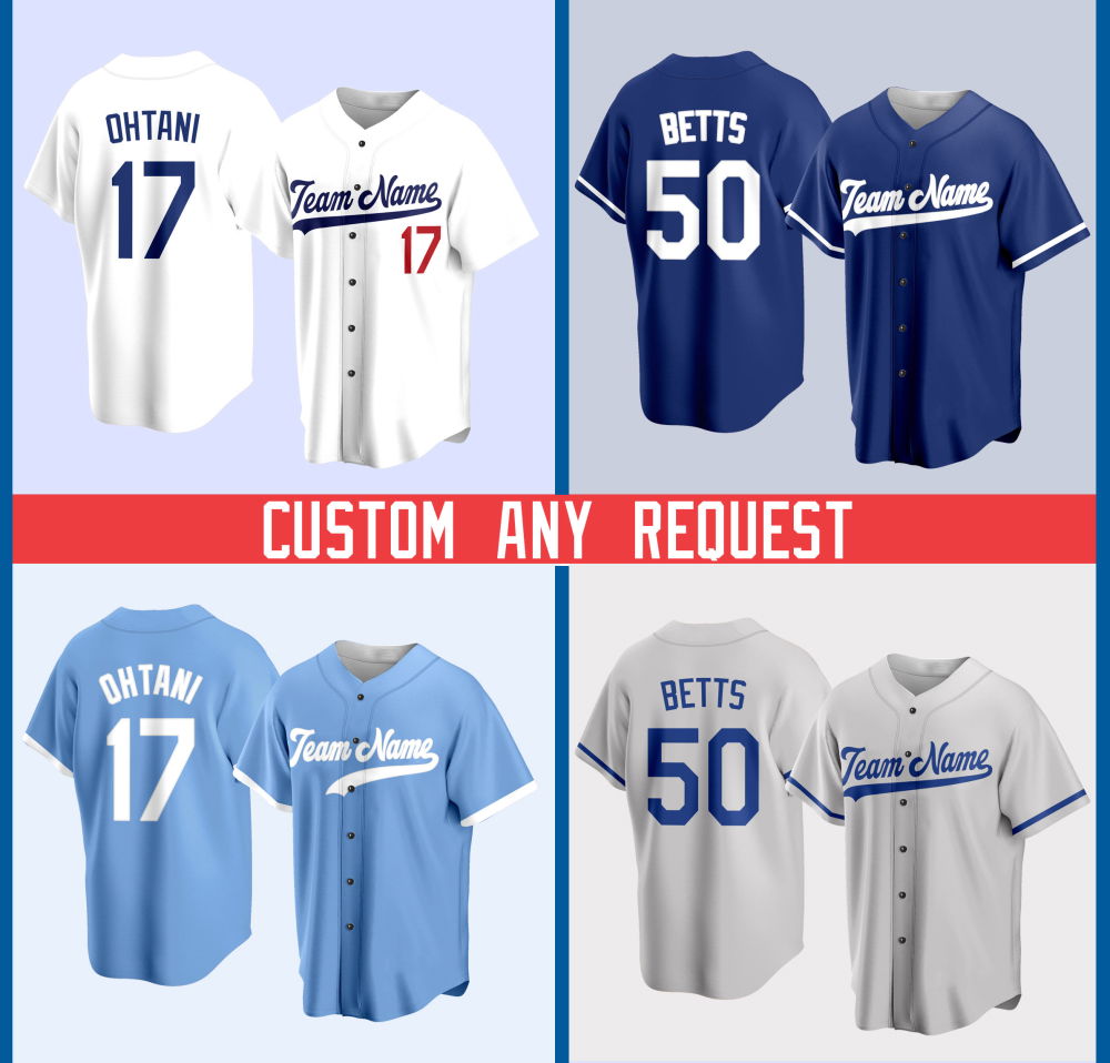 Personalized Name Ohtanii Baseball Jersey Custom Request Baseball Game Day Outfit For American Baseball Fan Lover Gift For Baseball Player - Aopprinter