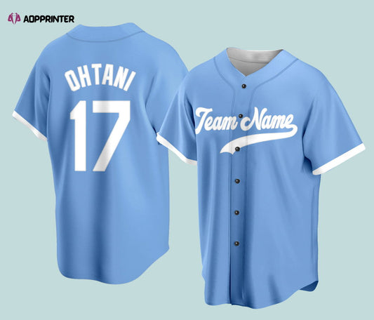 Personalized Name Ohtanii Baseball Jersey Custom Request Baseball Game Day Outfit For American Baseball Fan Lover Gift For Baseball Player - Aopprinter