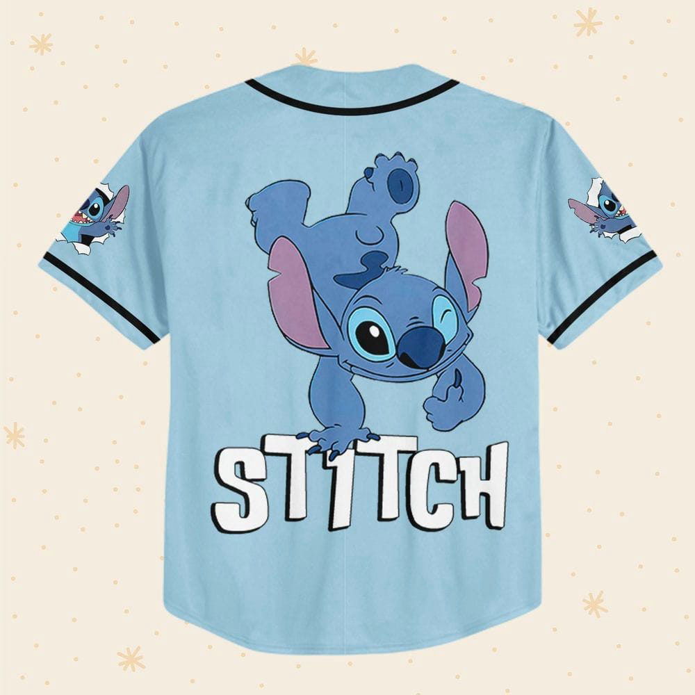 Personalized Vintage Disney Stitch Funny Emotion Baseball Jersey - lylyprint.com