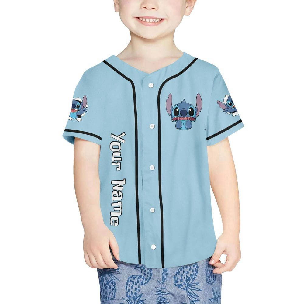 Personalized Vintage Disney Stitch Funny Emotion Baseball Jersey - lylyprint.com