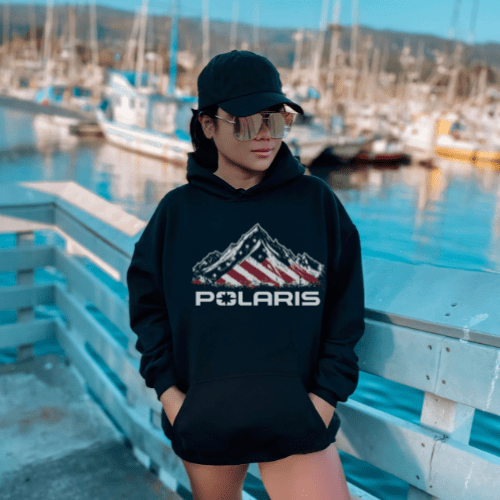 Polaris American Flag Red, White and Blue Hoodie
