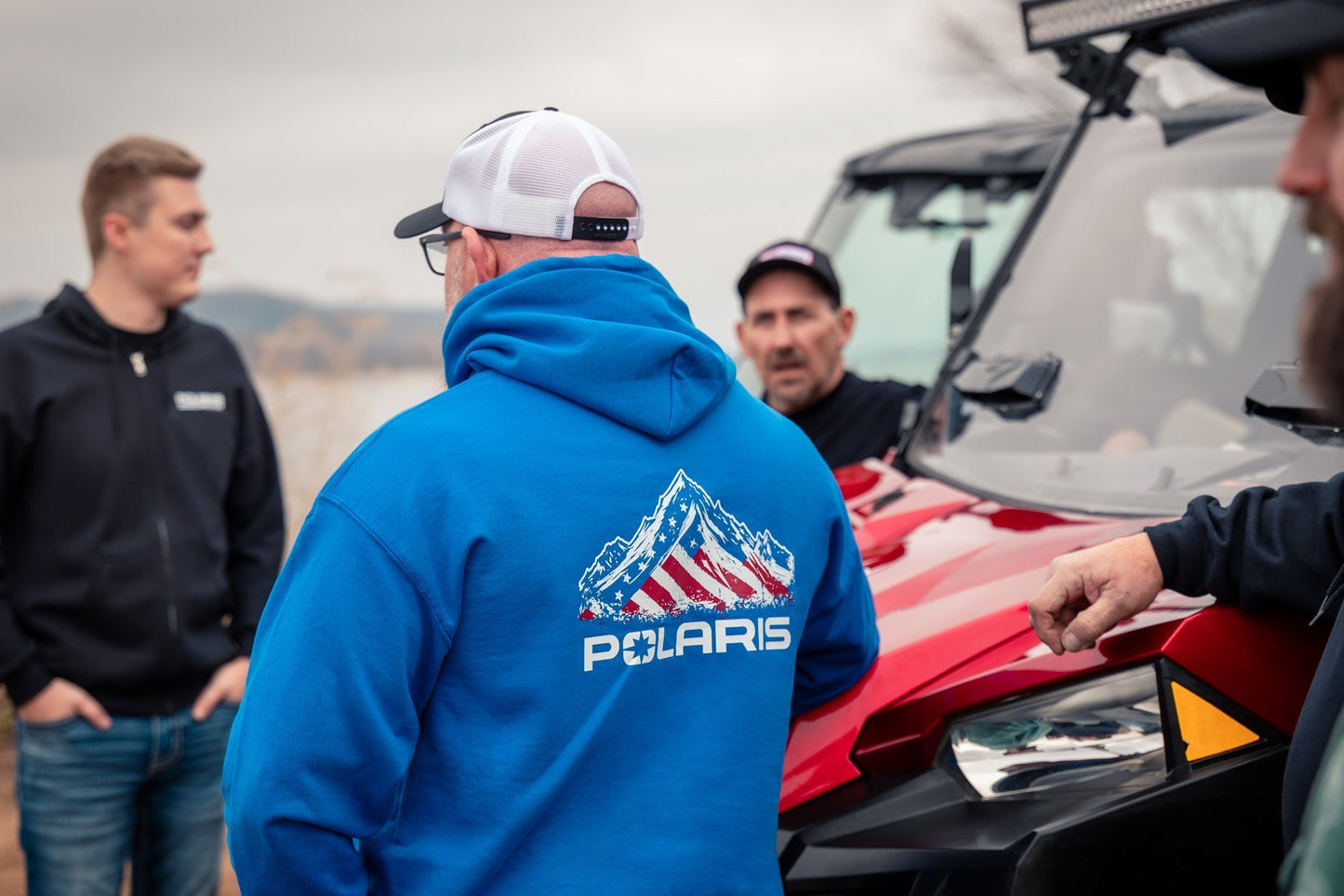 Polaris American Flag Red, White and Blue Hoodie