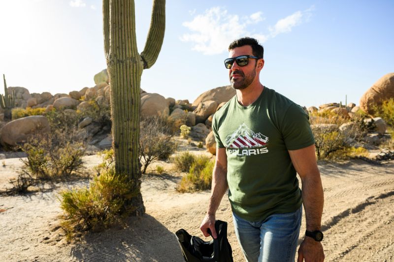 Polaris American Flag Tee Shirt