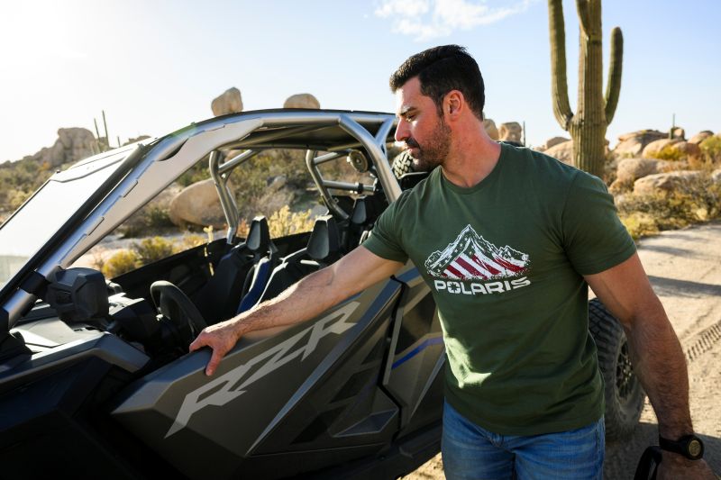 Polaris American Flag Tee Shirt