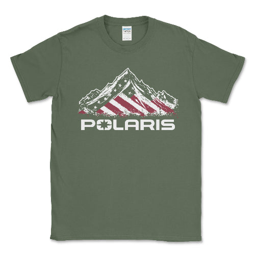 Polaris American Flag Tee Shirt