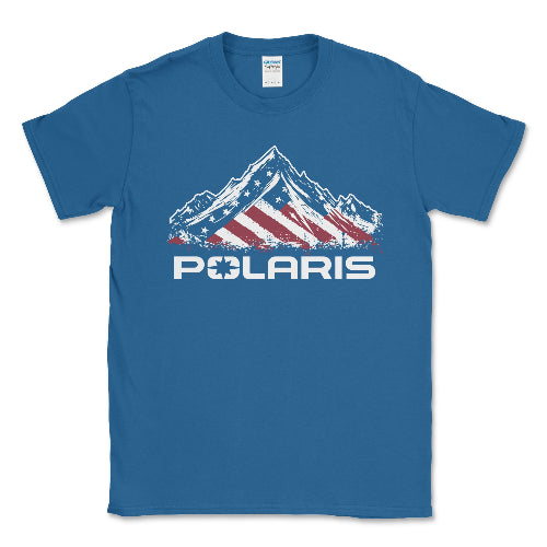 Polaris Men's Big and Tall American Flag T-Shirt