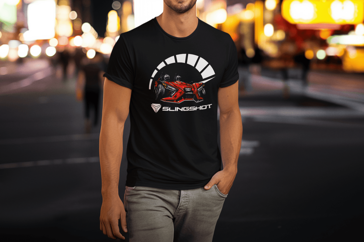 Polaris Slingshot Big and Tall Tee Shirt-Adventure Awaits!