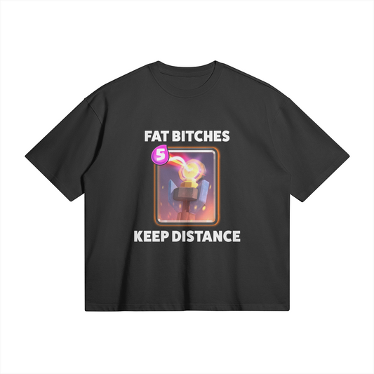 Fat Bitches Keep Distance Premium Boxy T-shirt