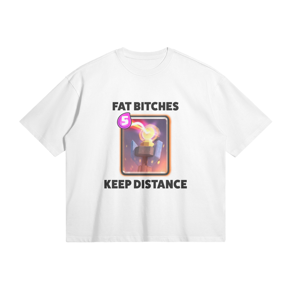Fat Bitches Keep Distance Premium Boxy T-shirt