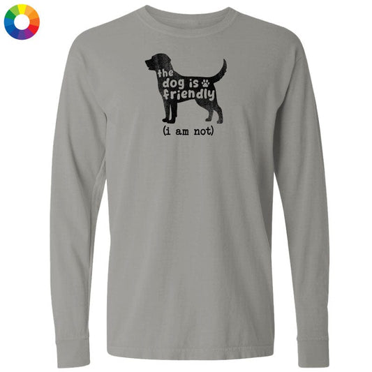 The Dog is Friendly - Classic Long-Sleeve T-Shirt