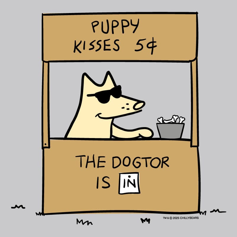 The Dogtor is In - Ladies T-Shirt V-Neck