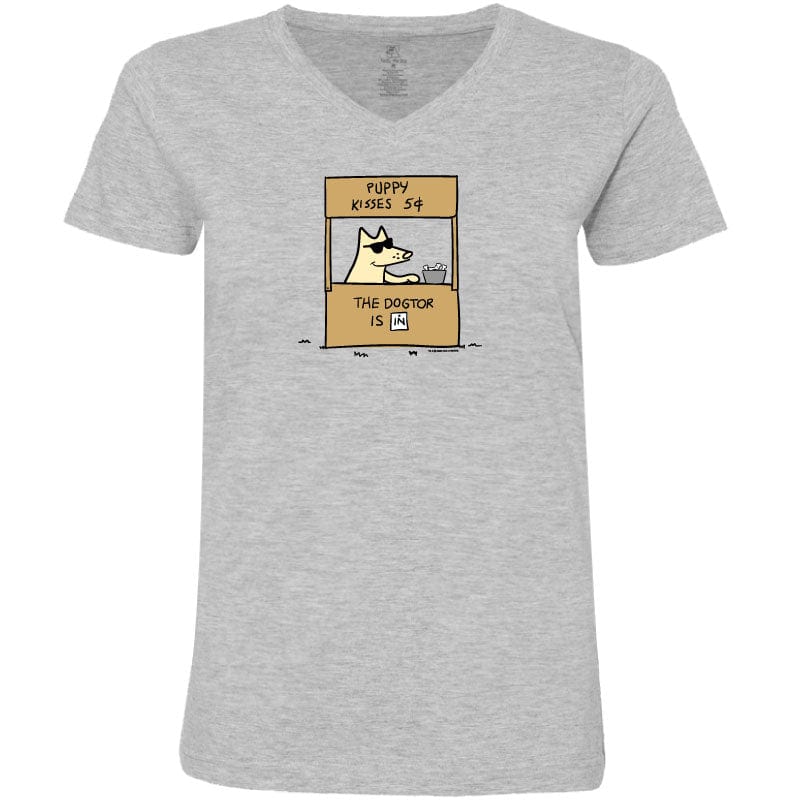 The Dogtor is In - Ladies T-Shirt V-Neck