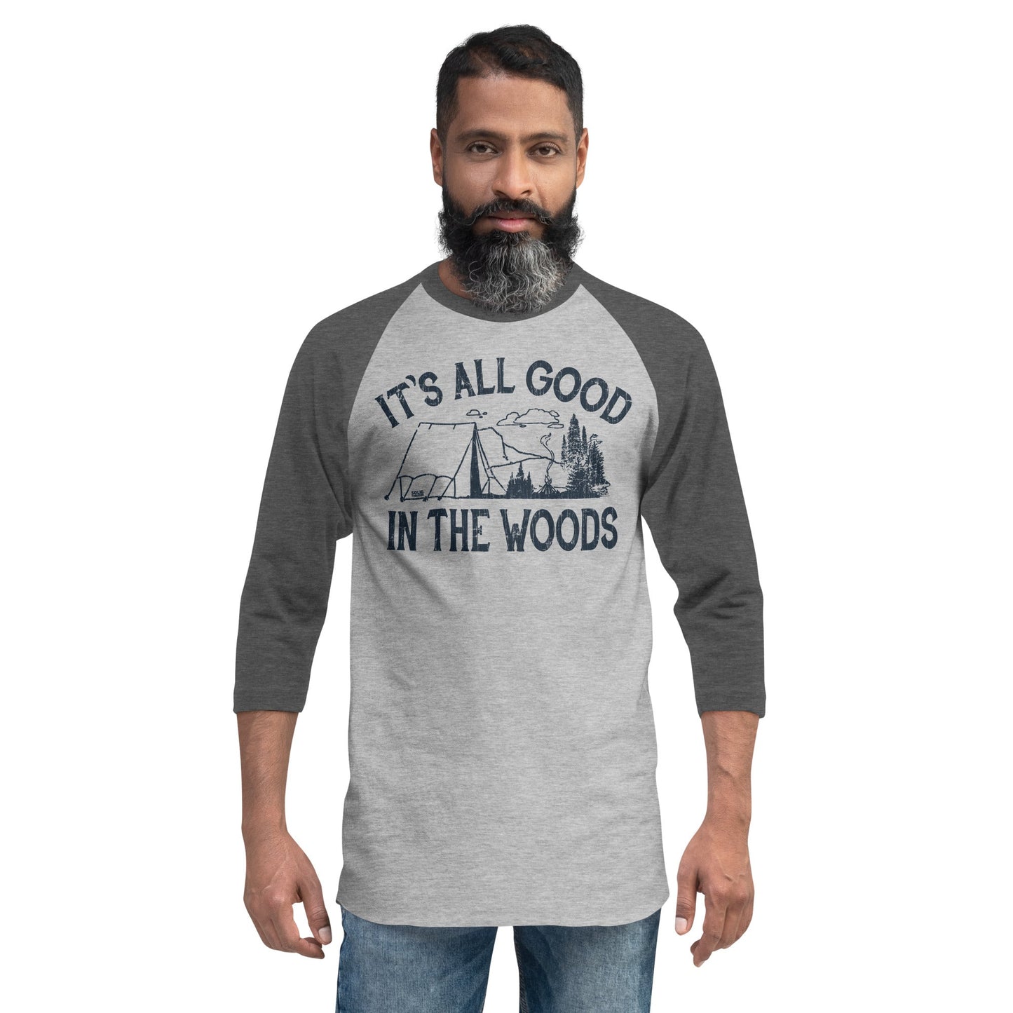 Unisex It's All Good In The Woods 3/4 Sleeve Baseball T-Shirt