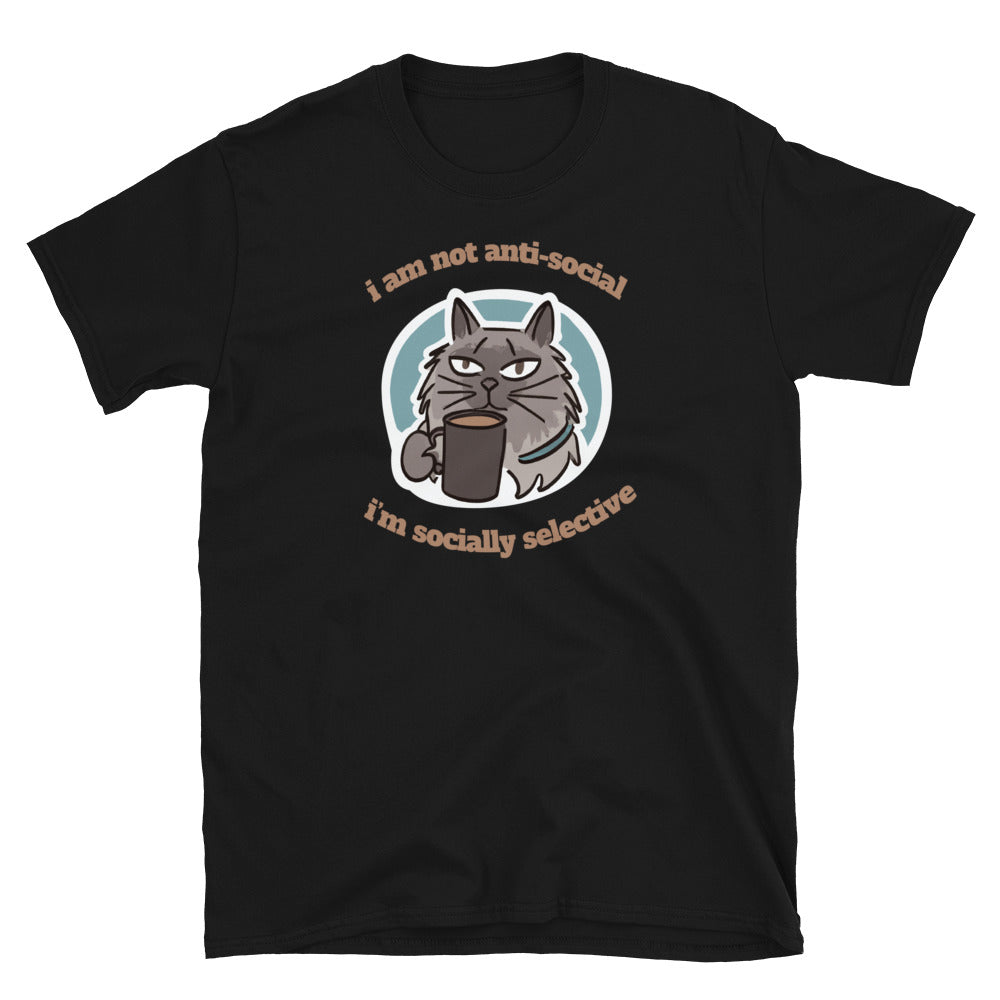 Socially Selective Cat T-Shirt