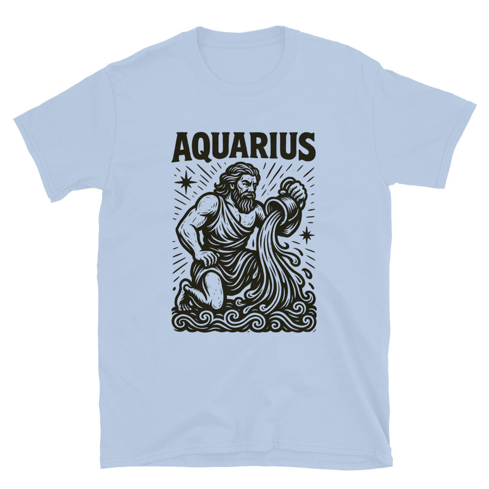Aquarius Zodiac Art T-Shirt