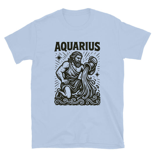 Aquarius Zodiac Art T-Shirt