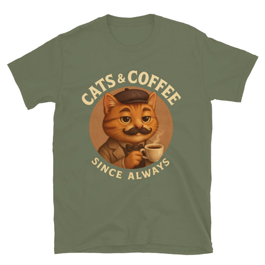 Cats & Coffee T-Shirt Style001