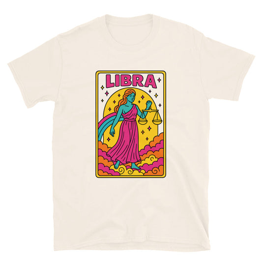 Libra Zodiac Art T-Shirt