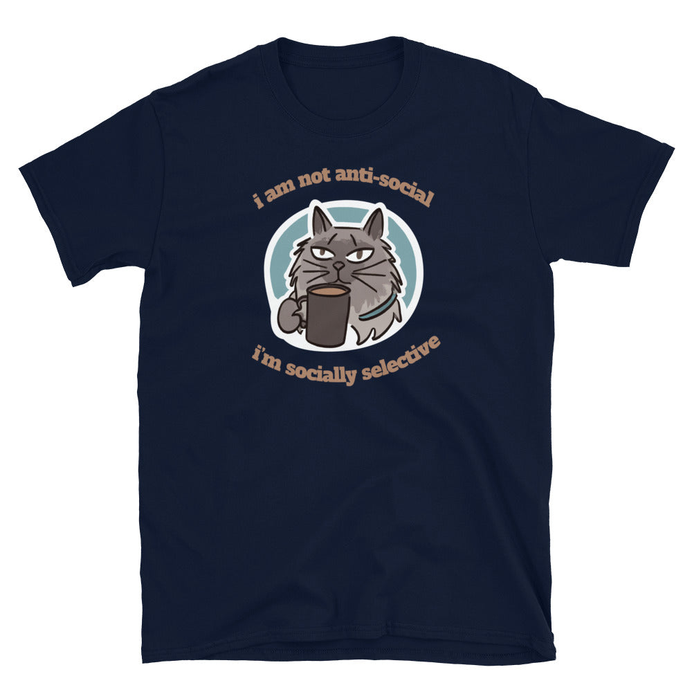 Socially Selective Cat T-Shirt