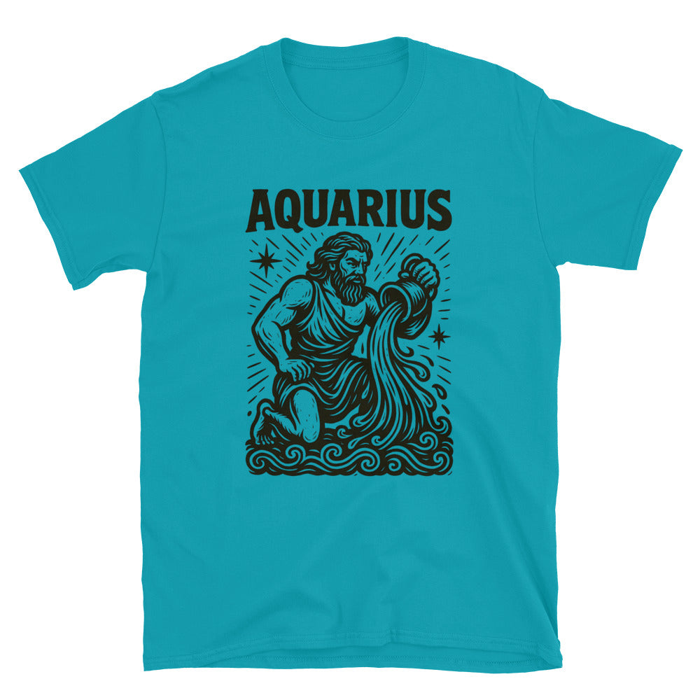 Aquarius Zodiac Art T-Shirt