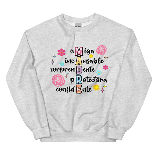 Madre Definition Sweatshirt for Latina Moms