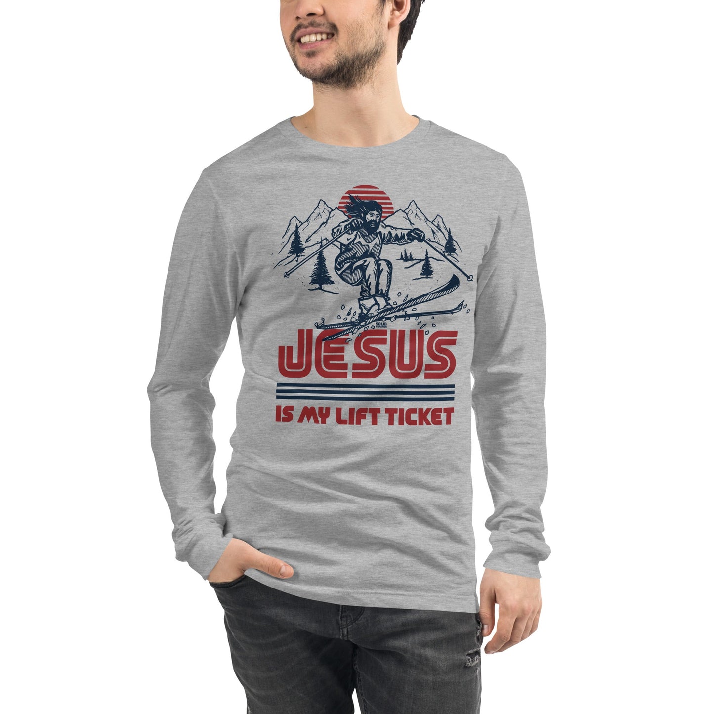 Unisex Jesus Is My Lift Ticket Long Sleeve T-shirt