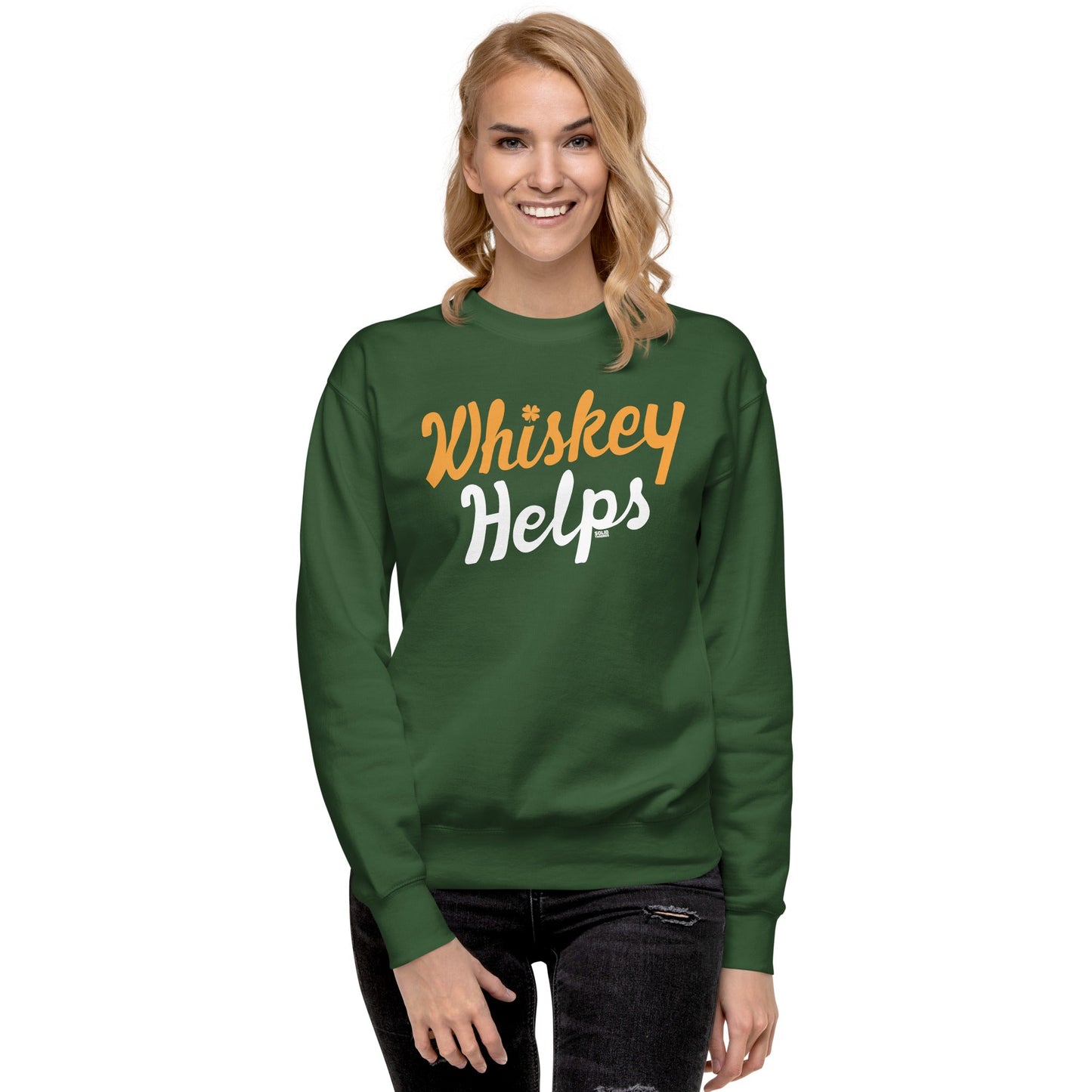 Unisex Irish Whiskey Helps Classic Fleece Sweatshirt