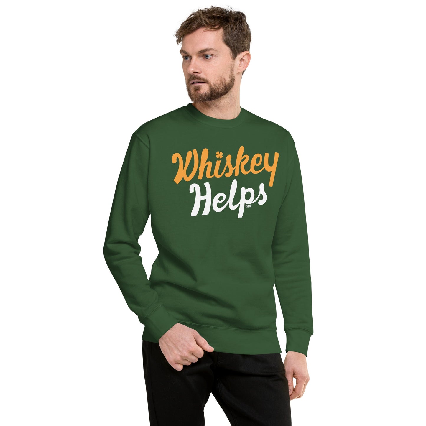 Unisex Irish Whiskey Helps Classic Fleece Sweatshirt