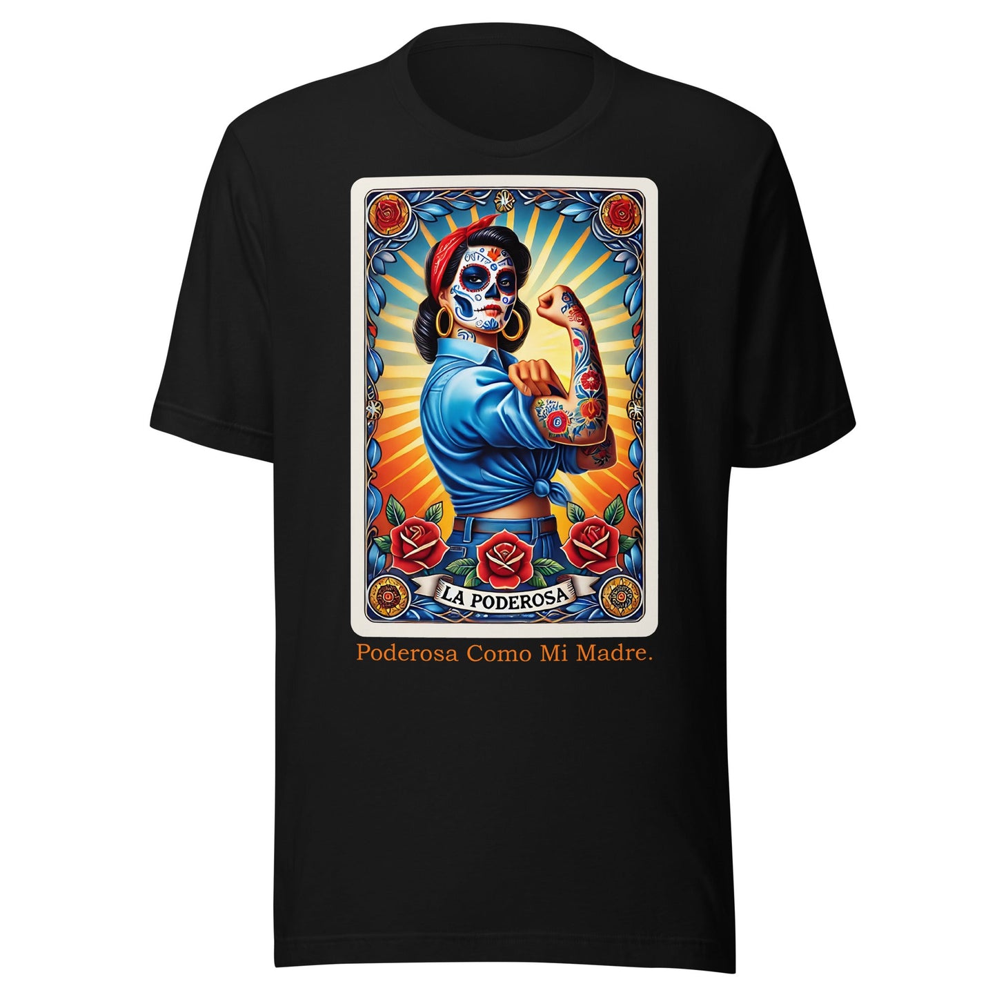 La Poderosa Como Mi Madre Loteria T-Shirt for Latina