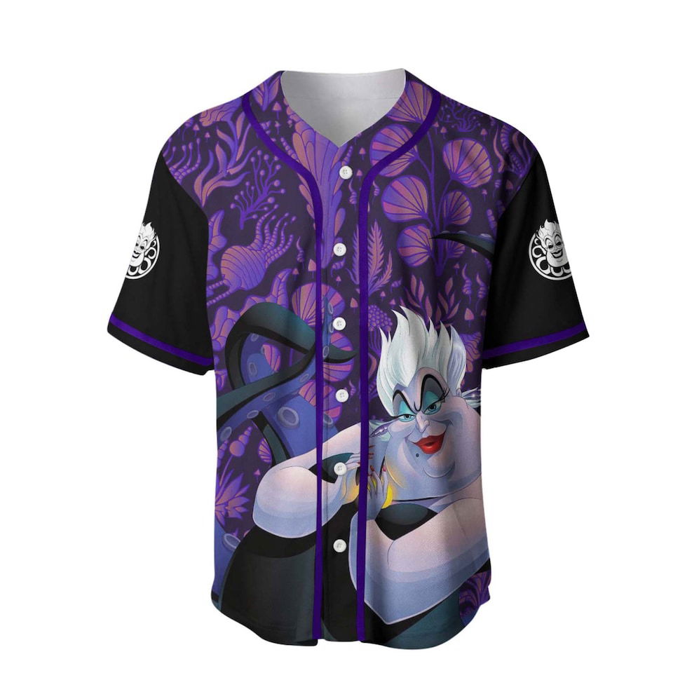 Ursula Villains Disney Baseball Jersey Disney Cartoon Graphic Casual Outfits - lylyprint.com