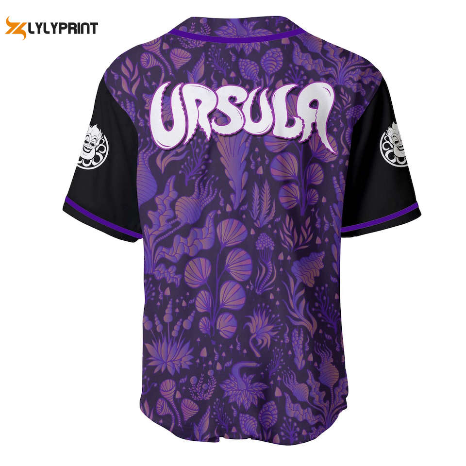 Ursula Villains Disney Baseball Jersey Disney Cartoon Graphic Casual Outfits - lylyprint.com