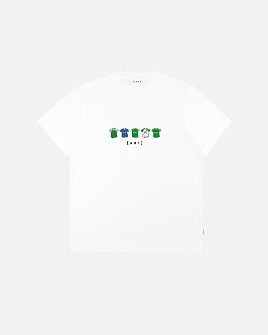 Hibs Printed Classics White Tee