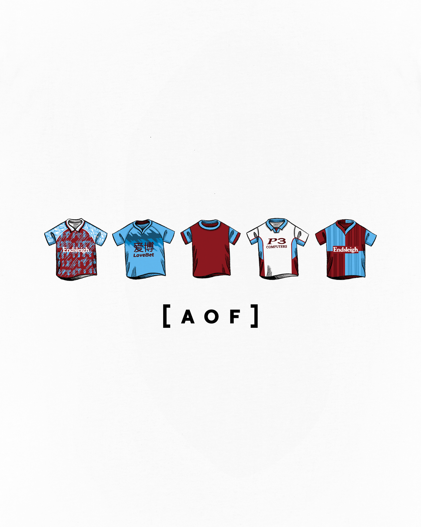 Burnley Printed Classics White Tee