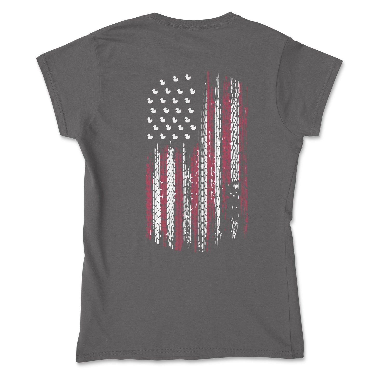 Women's American Flag Tire Track Duck Tee