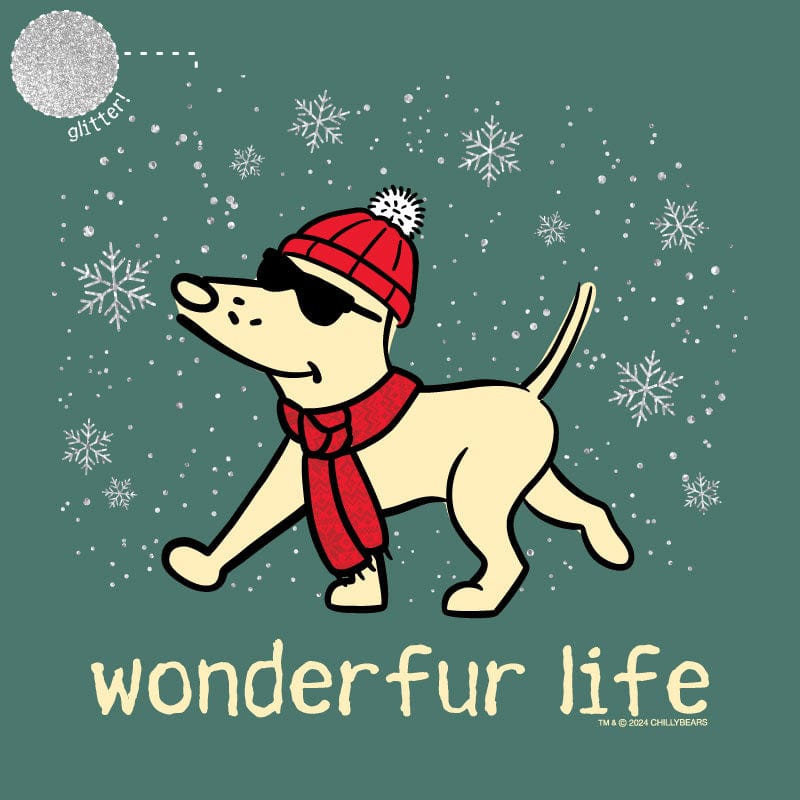 Glitter Wonderfur Life- Sweatshirt Pullover Hoodie