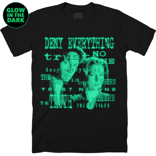 X-FILES: THE TRUTH IS OUT THERE - T-SHIRT (GLOW IN THE DARK)