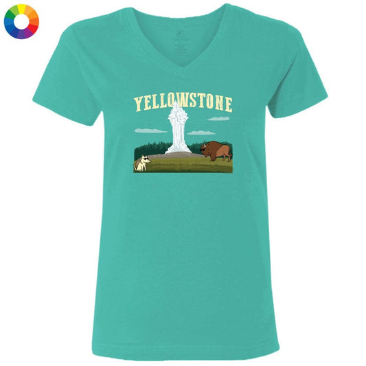 Yellowstone - Ladies T-Shirt V-Neck