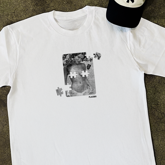 PLACEBO 'PUZZLE' CLASSIC WHITE T-SHIRT